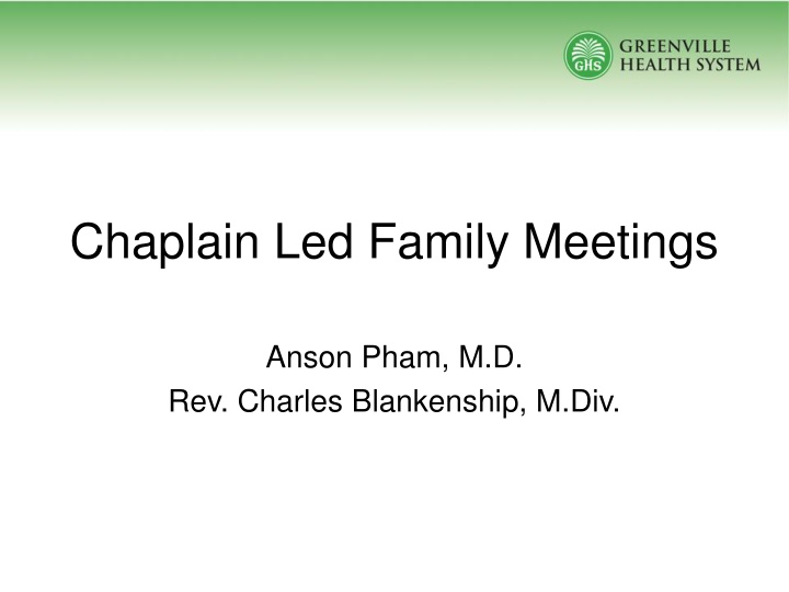 chaplain led family meetings