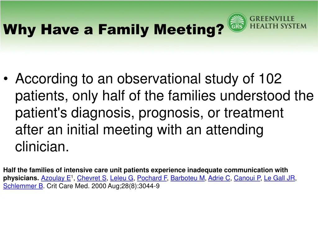 why have a family meeting 1