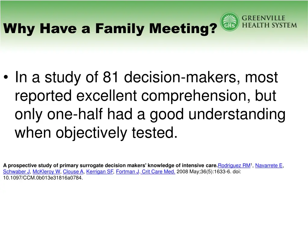 why have a family meeting 2