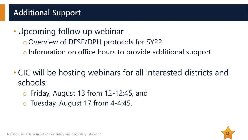 additional support