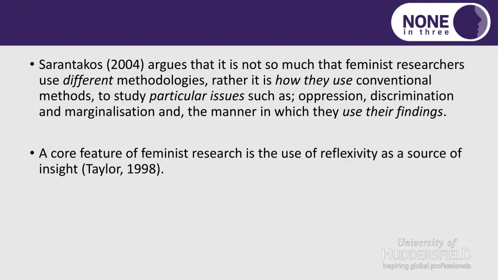 sarantakos 2004 argues that it is not so much