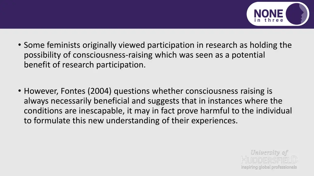 some feminists originally viewed participation
