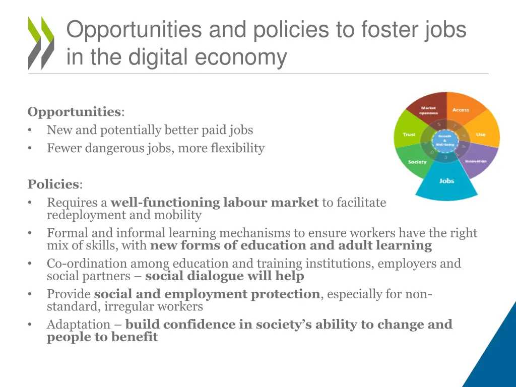opportunities and policies to foster jobs