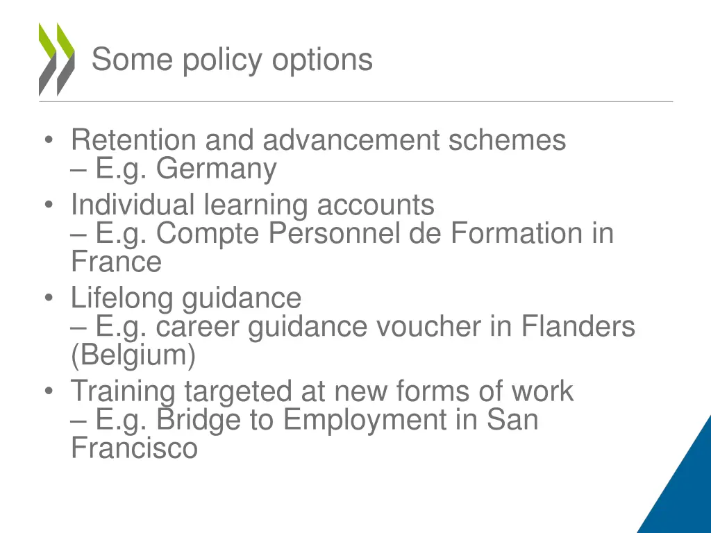 some policy options