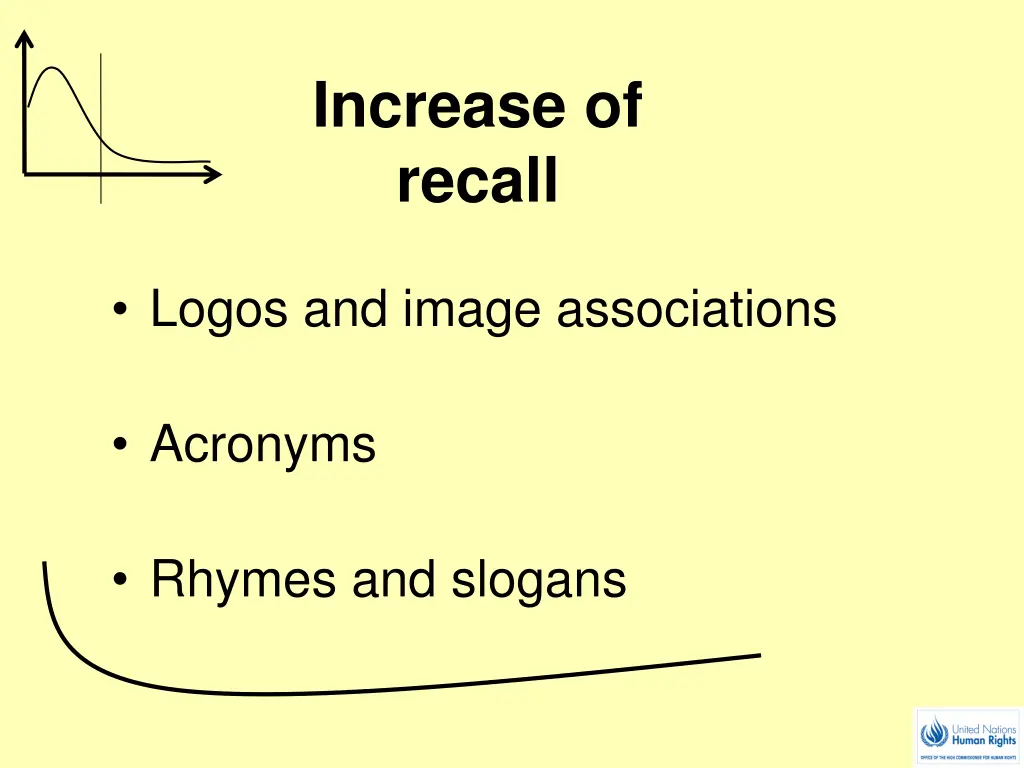 increase of recall