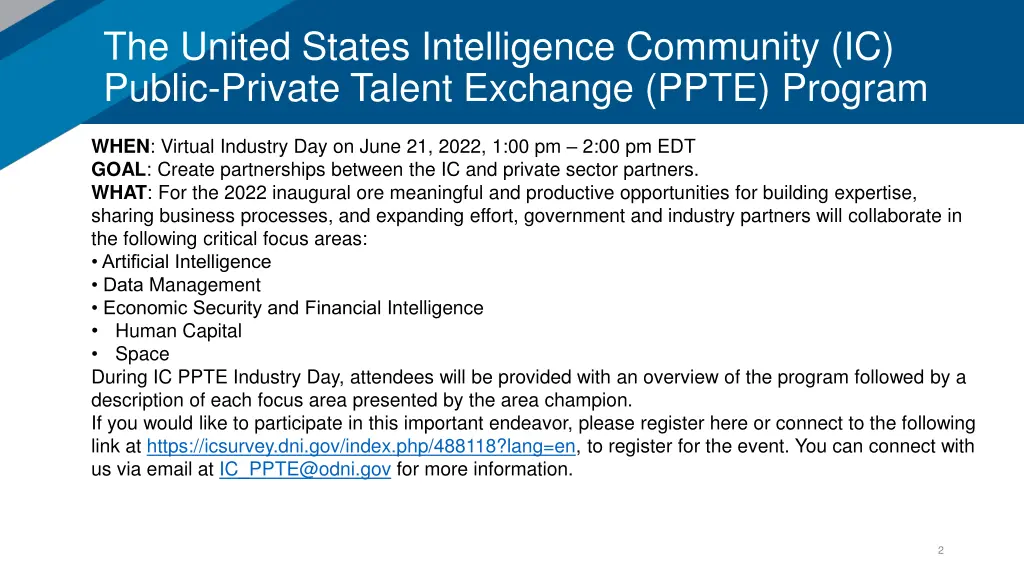 the united states intelligence community