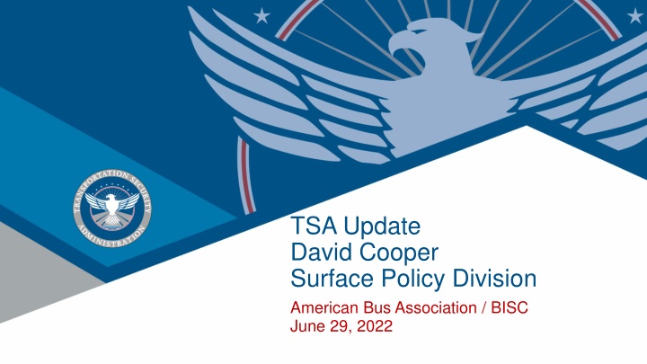 tsa update david cooper surface policy division