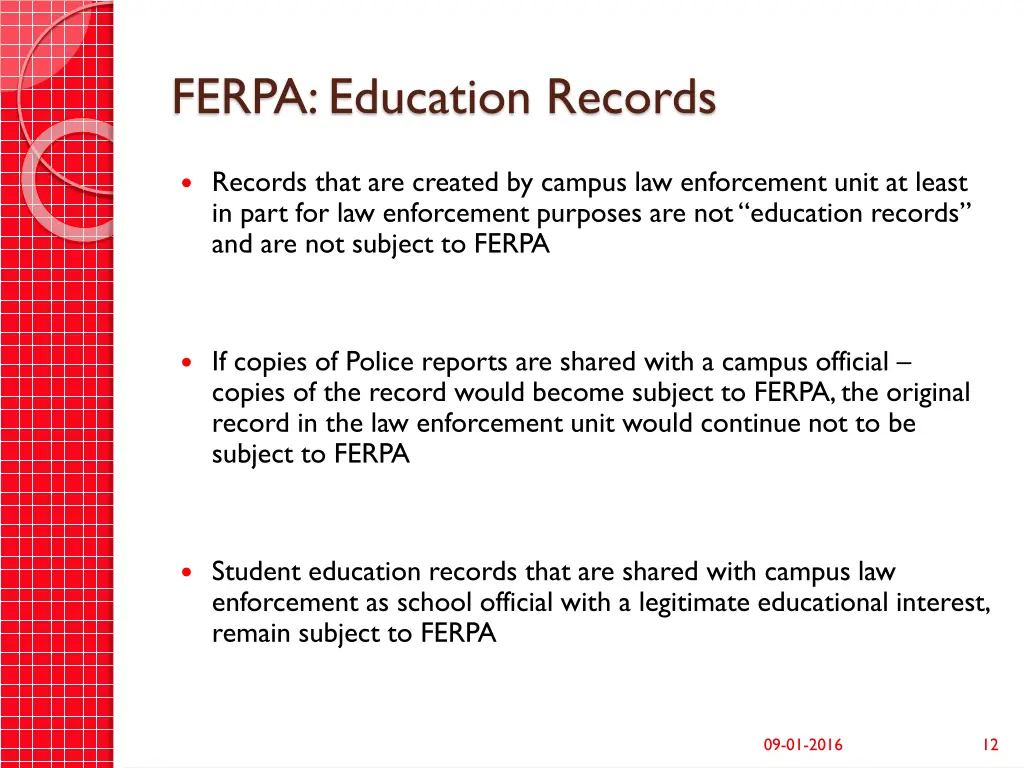 ferpa education records