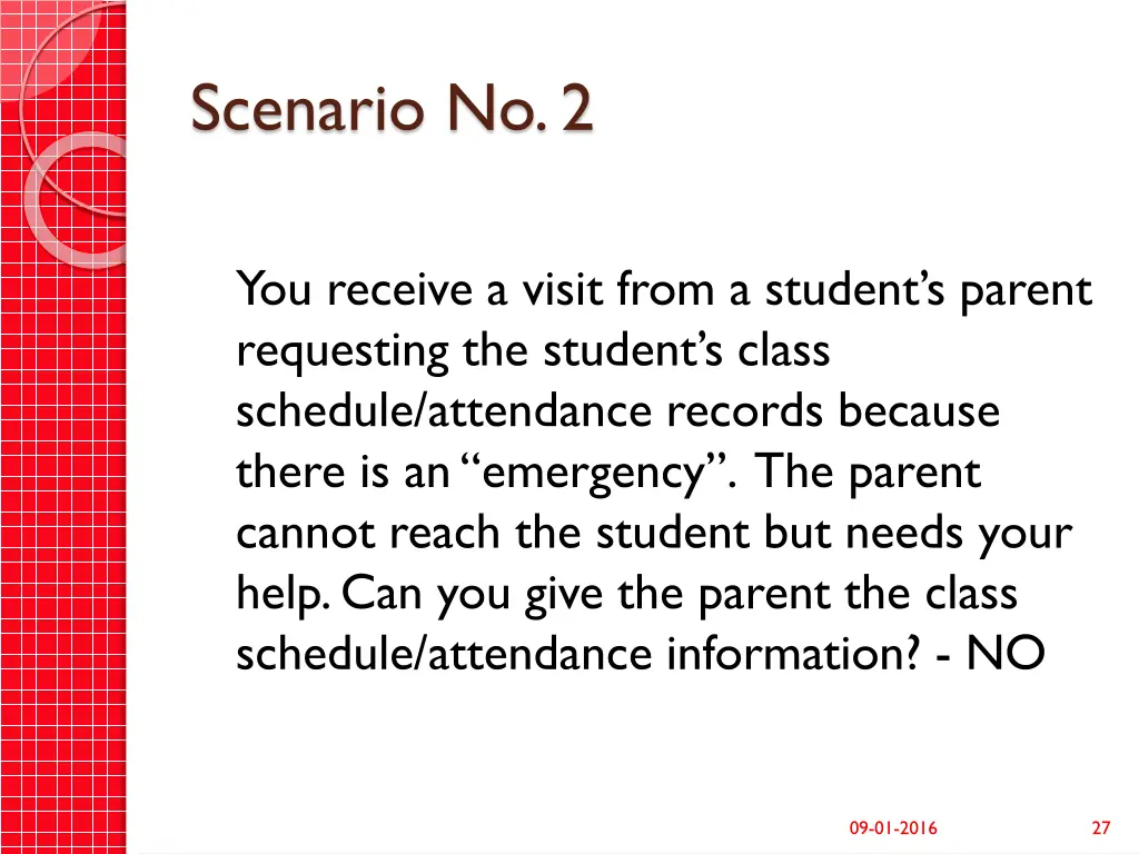 scenario no 2