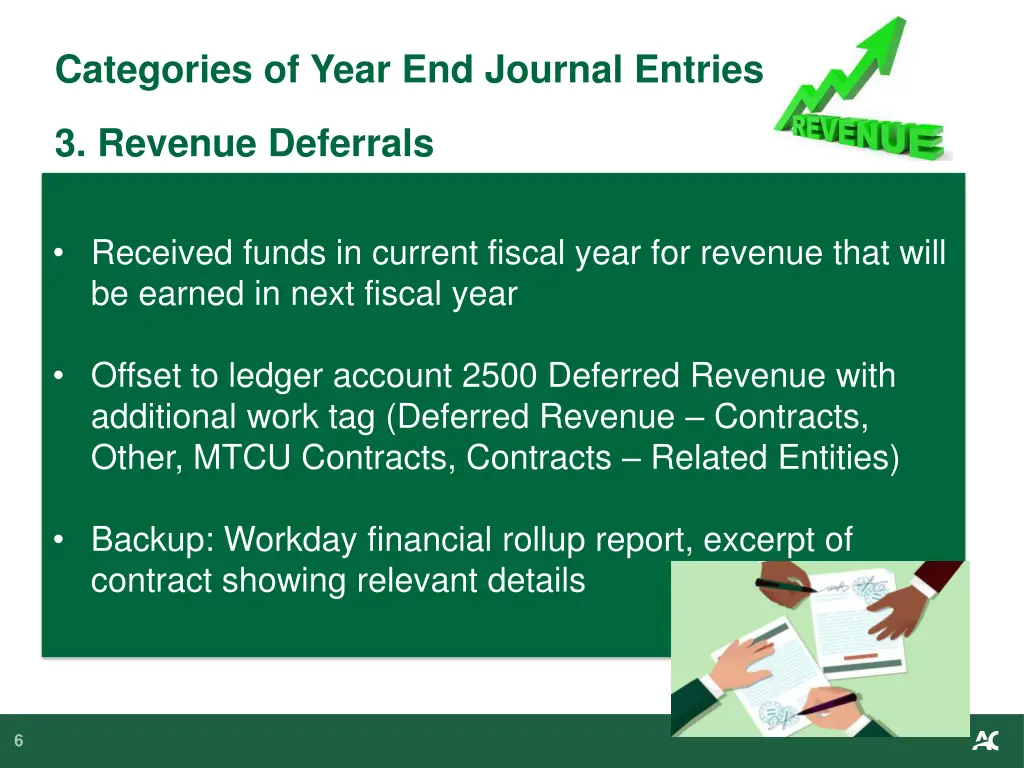 categories of year end journal entries 3
