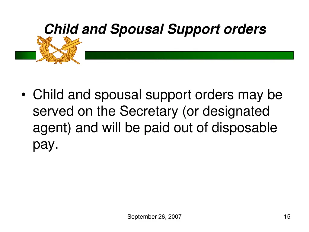 child and spousal support orders
