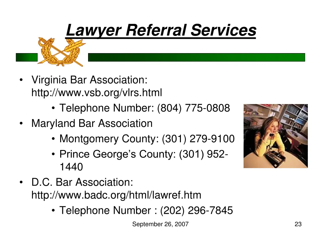 lawyer referral services
