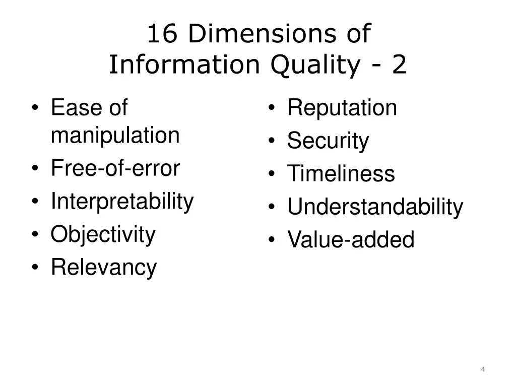 16 dimensions of information quality 2