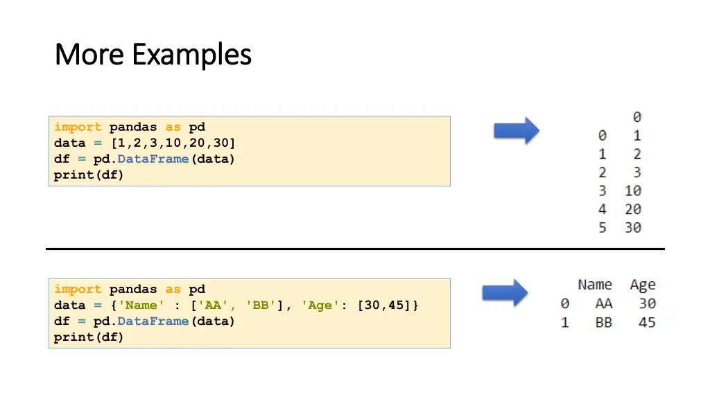 more examples more examples