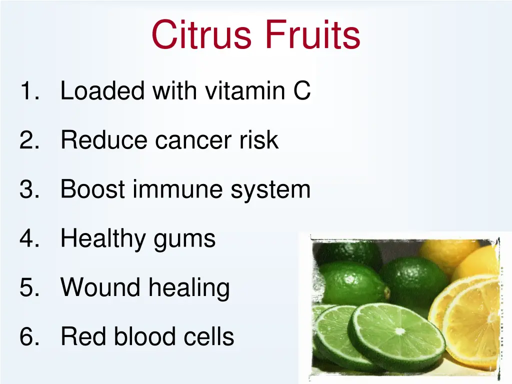 citrus fruits
