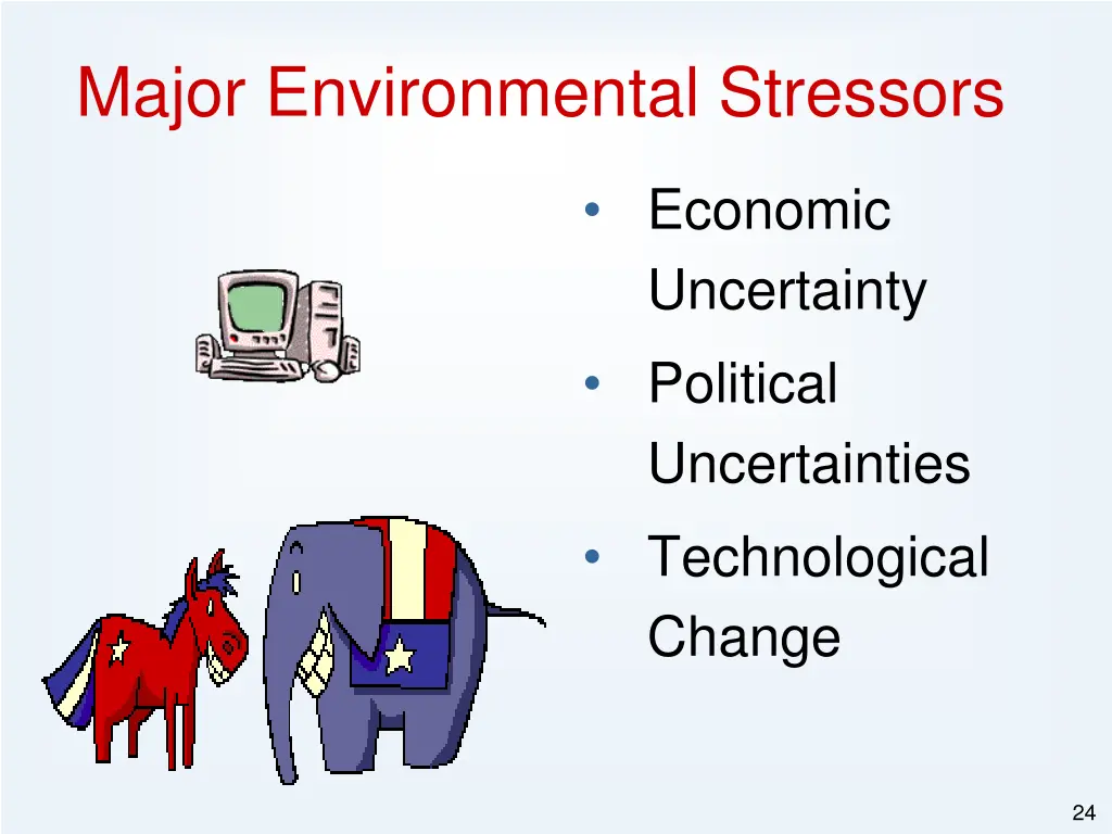 major environmental stressors