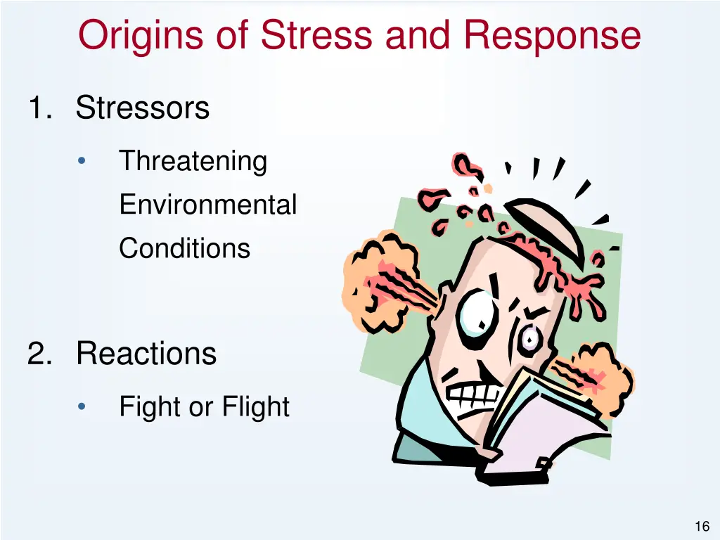origins of stress and response