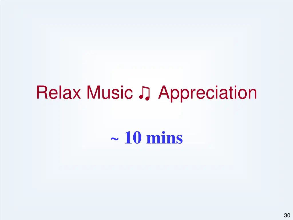 relax music appreciation