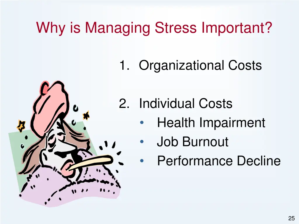 why is managing stress important