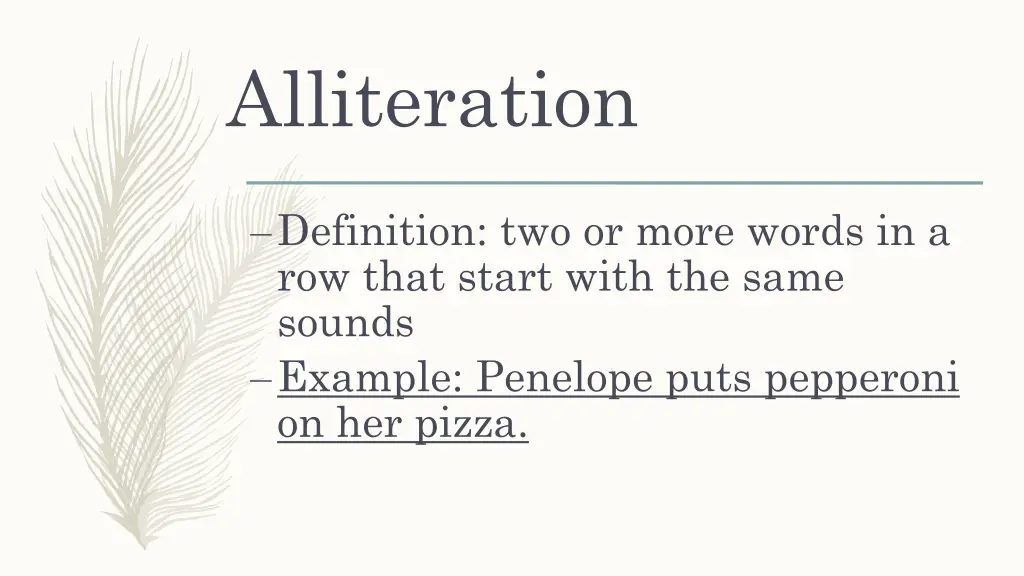 alliteration