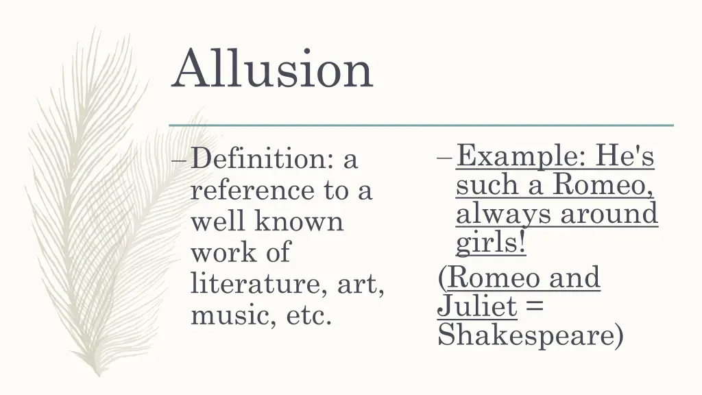 allusion