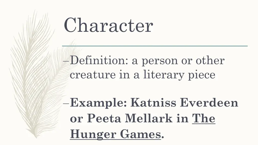 character