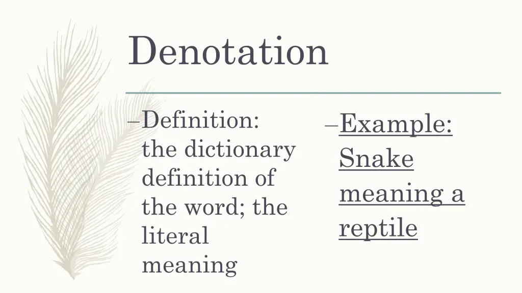 denotation