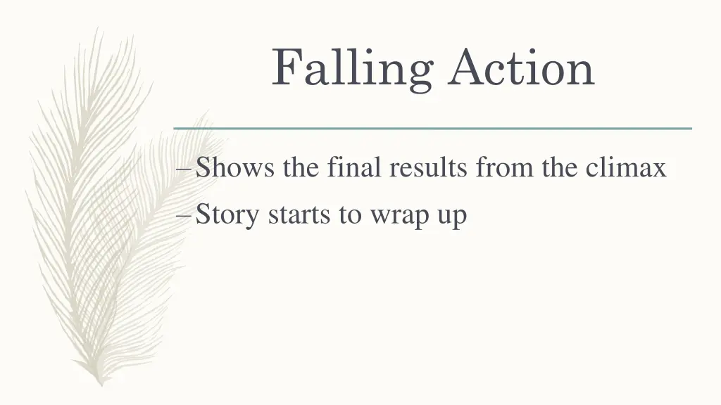 falling action