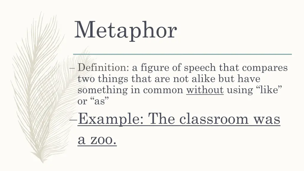 metaphor