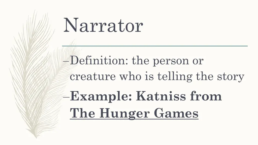 narrator