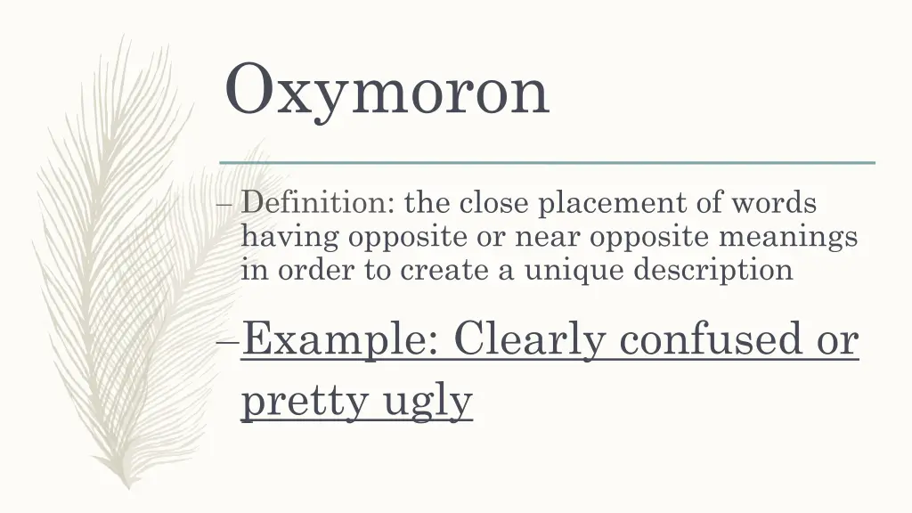 oxymoron