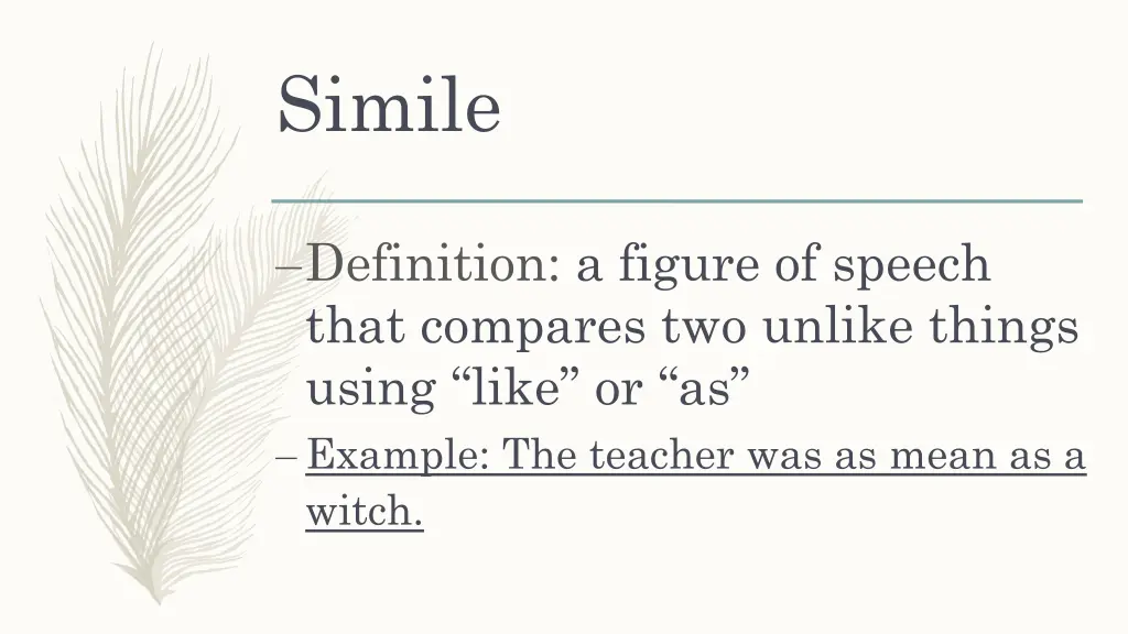 simile