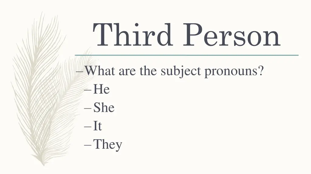 third person