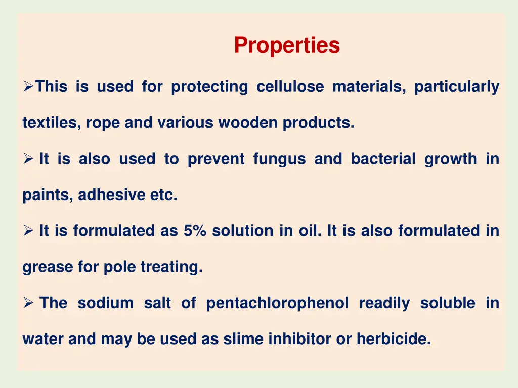 properties