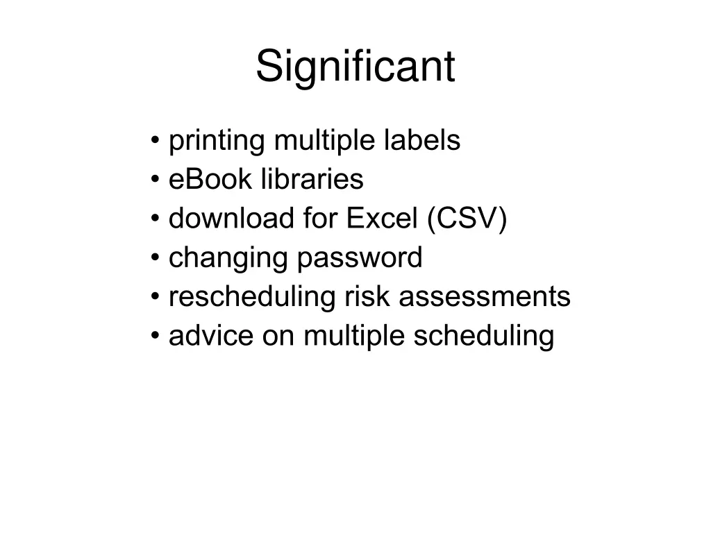 significant