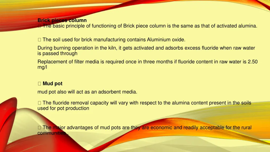 brick pieces column the basic principle