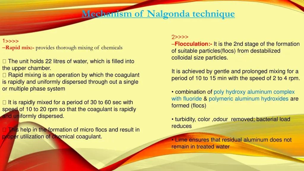 mechanism of nalgonda technique