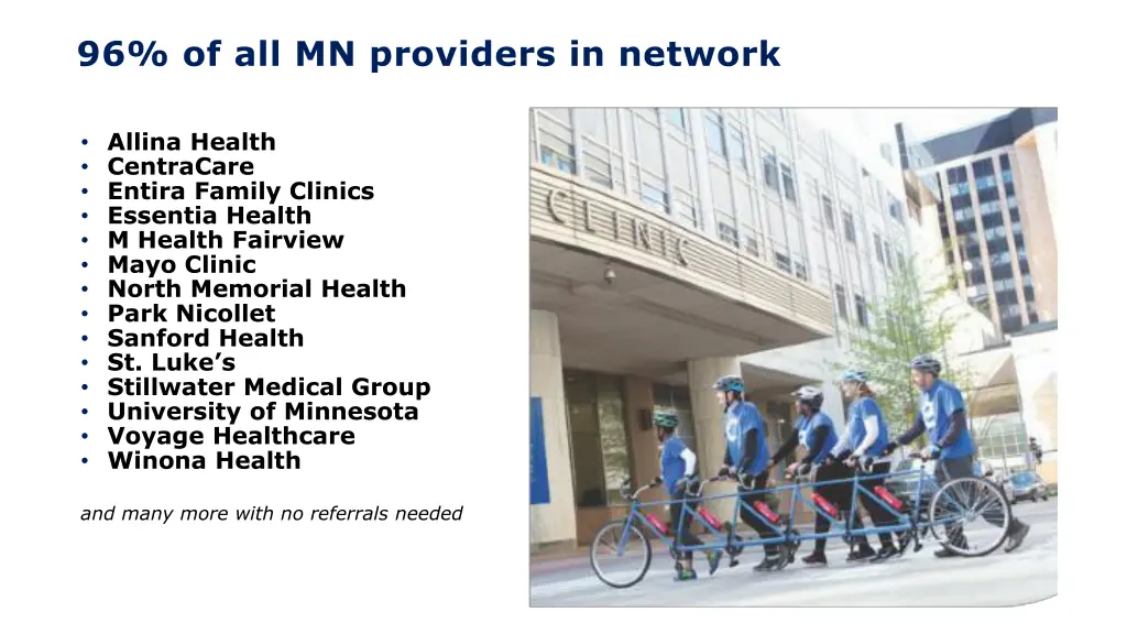 96 of all mn providers in network