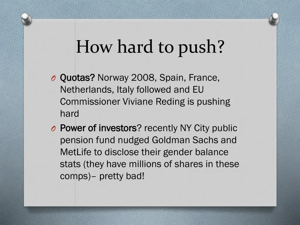how hard to push
