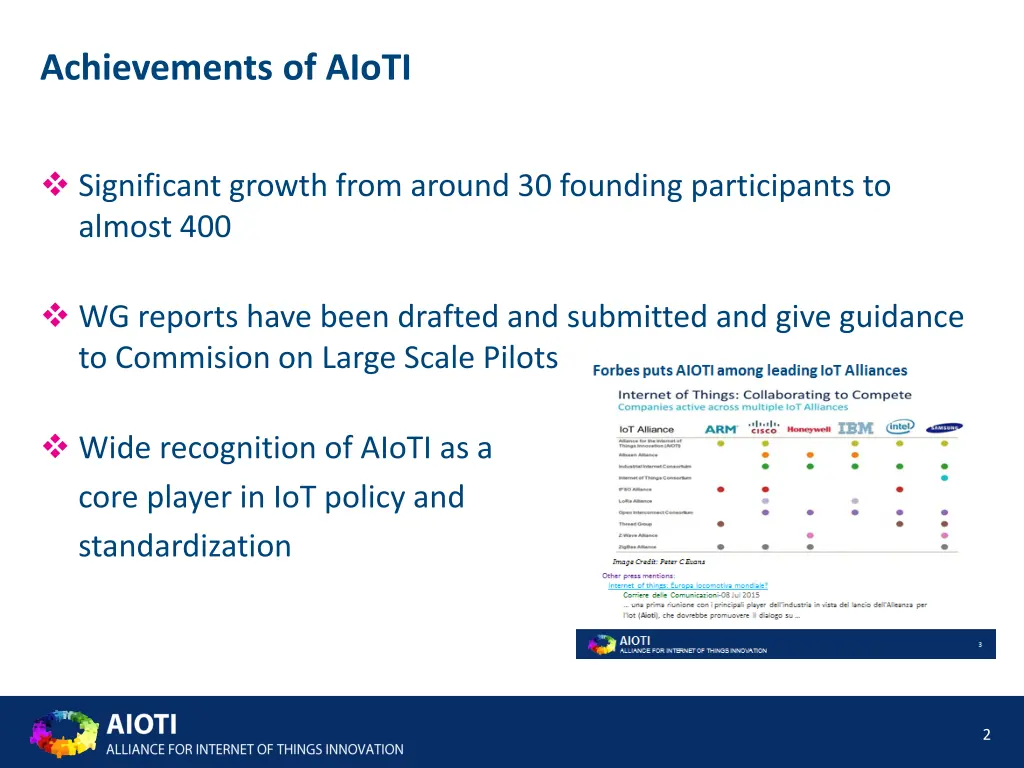 achievements of aioti