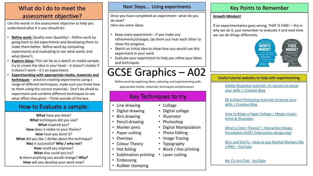 next steps using experiments