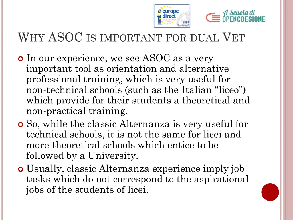 w hy asoc is important for dual v et 1