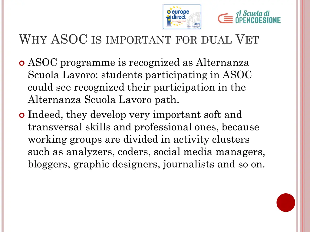 w hy asoc is important for dual v et