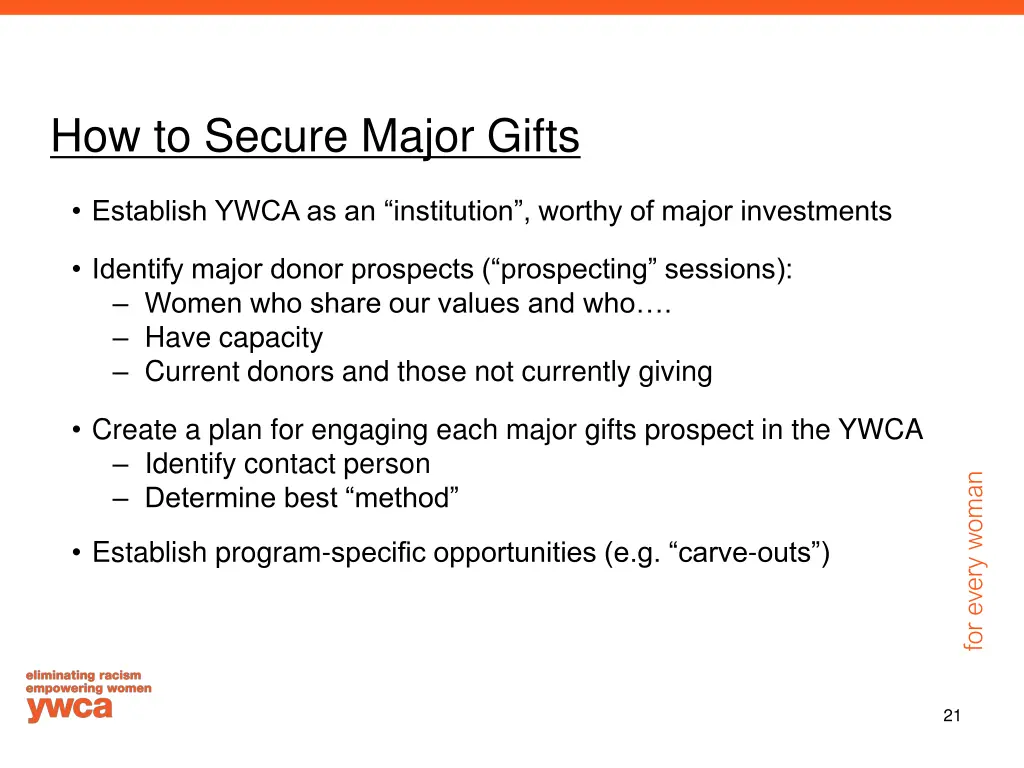 how to secure major gifts