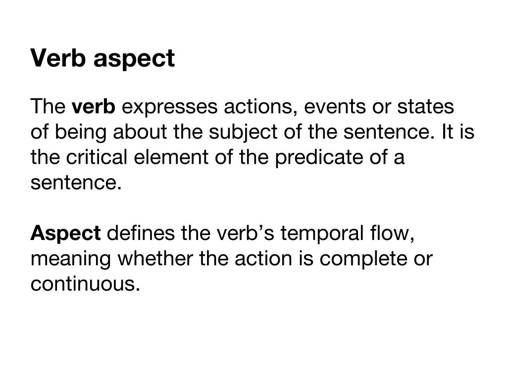 verb aspect 1