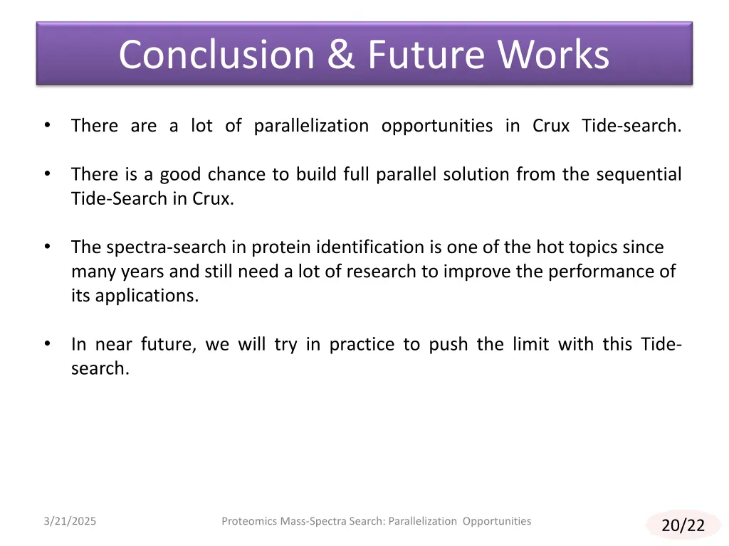 conclusion future works