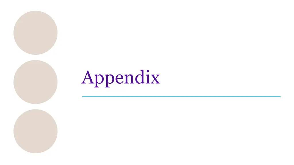 appendix