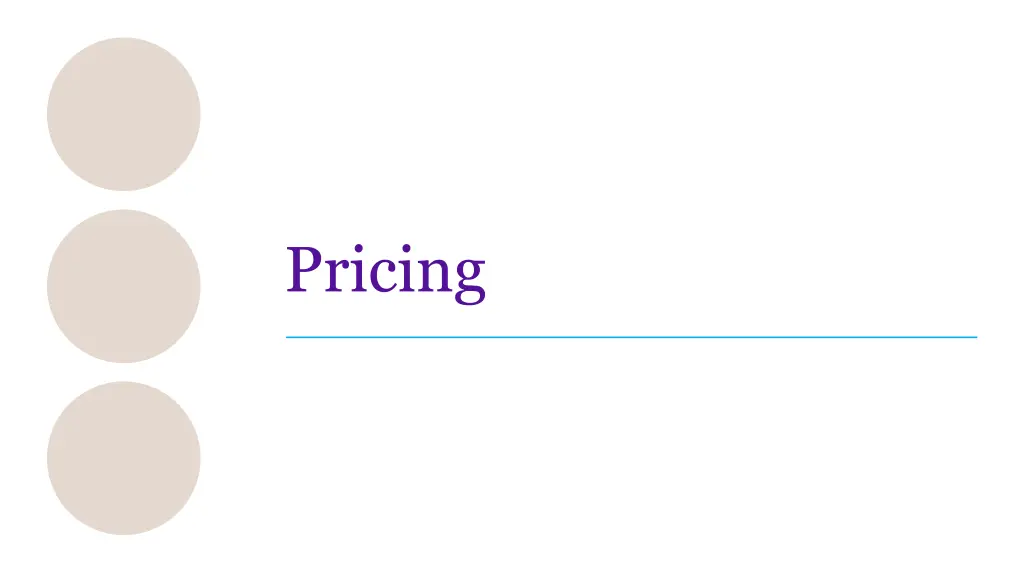 pricing
