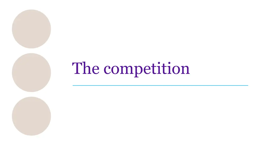 the competition