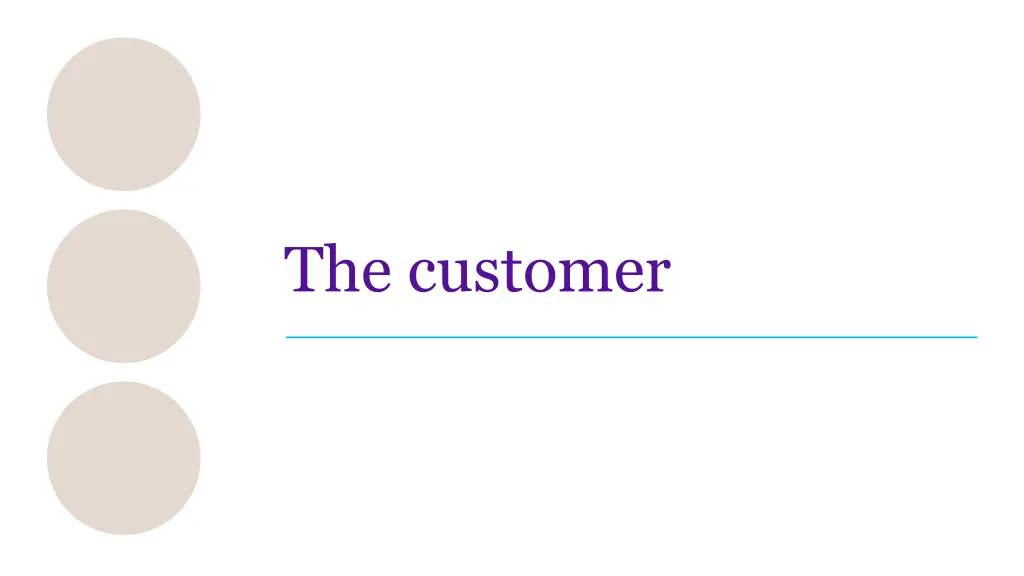the customer